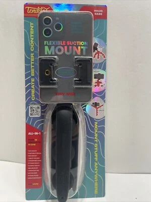 Tenikle Pro Flexible Tripod Bendable Suction Cup Camera & Phone Mount Black - Image 1 of 4