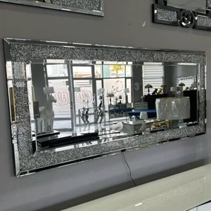 Espejo de pared espejo decorativo cristal espejo colgante 120x60 cm espejo de pasillo barroco lujo - Imagen 1 de 11
