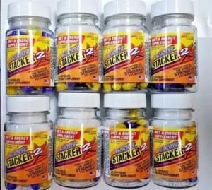 Stacker two Capsules 8ct Weight Loss Energy Dietary Focus  (8 Bottles)= 160 - Picture 1 of 1