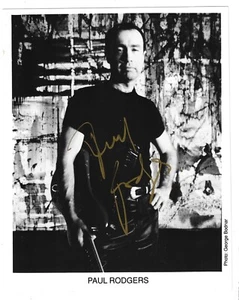 Paul Rodgers Rocksänger. Free, Bad Company, Queen. Signiertes 8 x 10 Foto + Brief - Bild 1 von 3