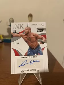 2021 Panini Immaculate Ink UFC Ciryl Gane Rookie Autograph Auto /99 - Picture 1 of 2