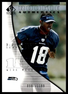 2004 SP Authentic D.J. Hackett Rookie 0987/1199 Seattle Seahawks #106 R111 - Picture 1 of 2