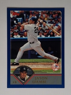 2003 Topps Jason Giambi #30 New York Yankees Baseball Card  - Image 1 of 2
