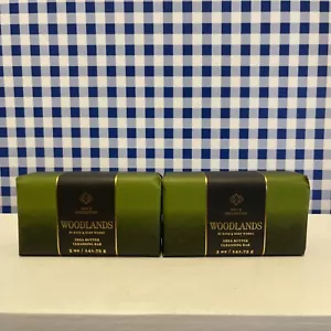 2X ~ Bath & Body Works ~ WOODLANDS ~ SHEA BUTTER CLEANSING BAR SOAP - Picture 1 of 1
