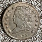 An Outstanding Fresh to Market 1829 U.S. Half Cent piece Low Start & No Reserve!