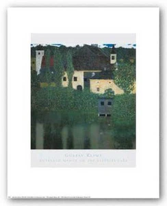 STAMPA ARTISTICA Unterach Manor on the Attersee Gustav Klimt - Foto 1 di 1