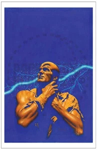 DOC SAVAGE POSTER PRINT - 1969 MERCHANTS OF DISASTER - JAMES BAMA. 11" x 17" - Picture 1 of 1