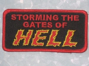 Storming The Gates of Hell Aufnäher - 4 Zoll x 2 Zoll - Bild 1 von 1