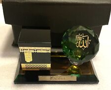 Kaaba Mecca Showpiece Allah Crystal Gold Plated Gift Souvenirs Corporate