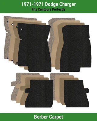 Lloyd Berber Front & Rear Row Carpet Mats for 1971 Dodge Charger  - Image 1 of 4