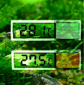 LCD Digital Fisch Aquarium Wasser Tank Temperatur Thermometer Kristall Lcd Glas - Picture 1 of 14