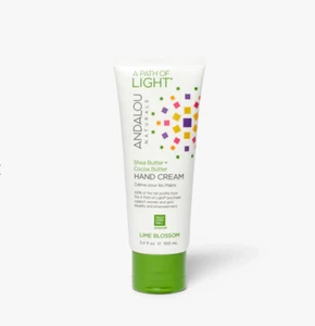 Andalou Naturals Hand Cream Lime Blossom Shea & Cocoa Butter, 3.4 OZ. Moisturize - Picture 1 of 2