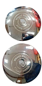 Toro Wheel Horse hubcaps Chrome Embossed 8" & 12" Set of 4 Hub Caps - Picture 1 of 4