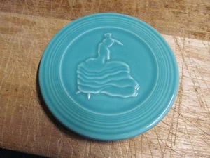 Homer Laughlin Fiesta Ware Trivet Turquoise - Picture 1 of 2