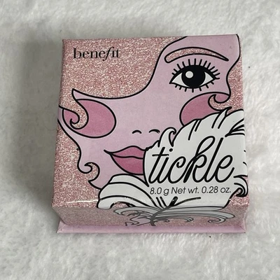 Benefit Golden Powder Highlighter Tickle Golden Pink 0.28oz/8g New Without Box - Image 1 of 4