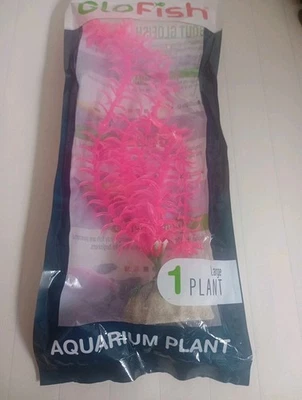  Glofish флуоресцентный розовый аквариум растение рыбы водный декор большой AQ-77375-10 - Изображение 1 из 2