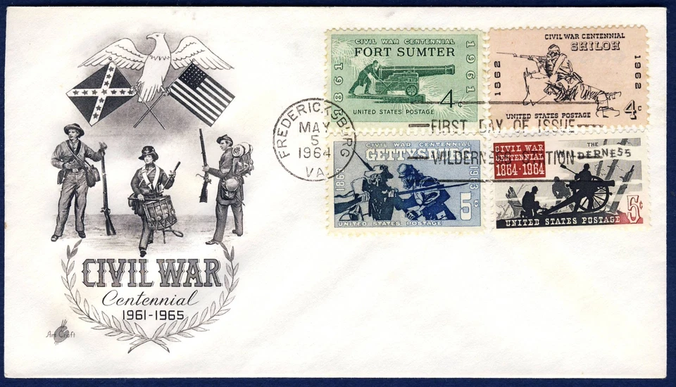 US 1964 Battle of the Wilderness COMBO (1181)  . ArtCraft FDC - Image 1 of 1