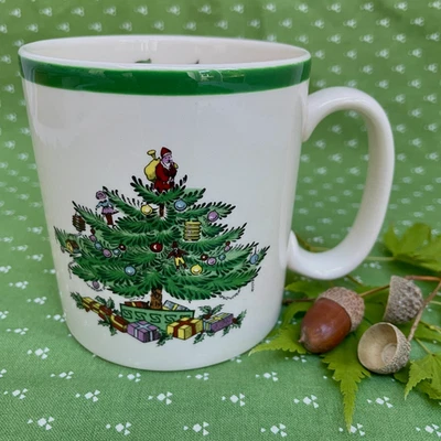 SPODE POTTERY ENGLISH CHRISTMAS TREE MUG VGC - Image 1 of 4