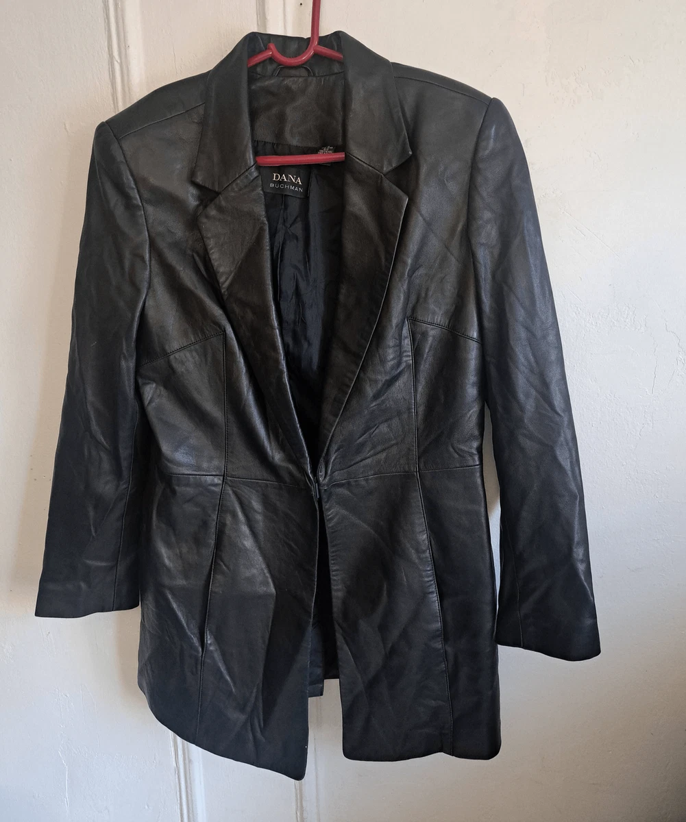 DANA BUCHMAN レザージャケット Dana Buchman Leather Jacket - Etsy