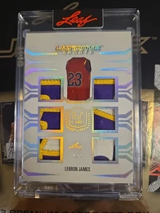Parche de tarjeta Leaf Ultimate Sports Lebron James U 2024 1/2 juego usado TUC-14 - Imagen 1 de 2