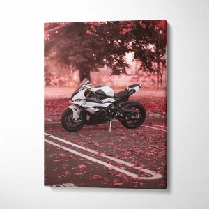 BMW Inspired S1000RR High Resolution Museum Quality Vertical Canvas Print #059 - Picture 1 of 14