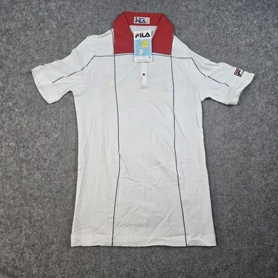 NUEVO CON ETIQUETAS Camisa De Colección Fila Bjorn Borg Para Hombre Grande 40 Blanco Polo Tenis Años 70 Italia Foto 1 de 4