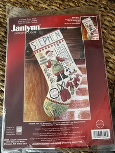 Janlynn gezählt Kreuzstich Strumpf Kit 18" "Santa Stuff" #023-0557 - Bild 1 von 2