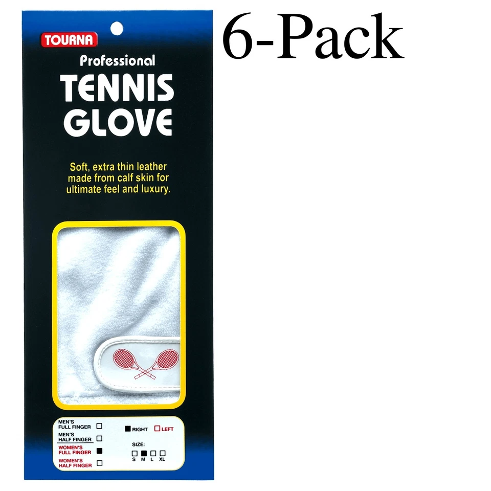 Tourna Ladies-youth Right Hand Full Finger Tennis Glove Medium