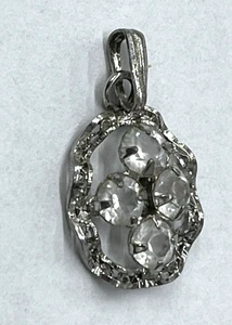 Ciondolo cristallo argento sterling Sorrento vintage - Foto 1 di 6