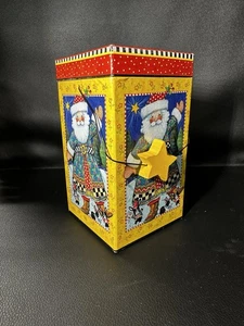 Maria Engelbreit Weihnachtsmann Stern Henkel Weihnachten Sammlerstück Geschenk Aufbewahrungsbox - Bild 1 von 3