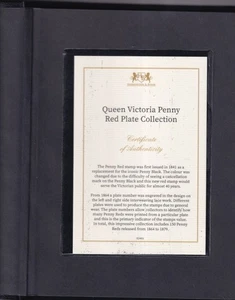 GB QV penny red plate collection (No 77 or 225)-Harrington & Byrne COA -FineUsed - Picture 1 of 7