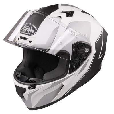 Airoh Valor Full Face Motorcycle Motorbike Helmet - Matt WINGS WHITE - Image 1 of 4