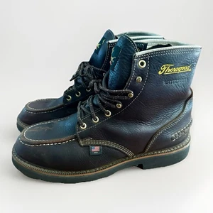 Thorogood 6" American Heritage Stiefel Herren 9,5 braun Mokassin schwarz Keilsohle Arbeit - Bild 1 von 8