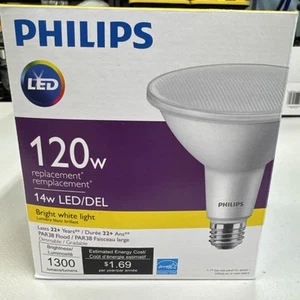 Phillips LED 120W Replacement Bulb Bright White Light Par38 Flood MN: 9290020452 - Picture 1 of 4