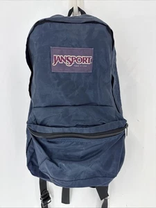 Zaino vintage Jansport USA blu lucido 14" - Foto 1 di 3