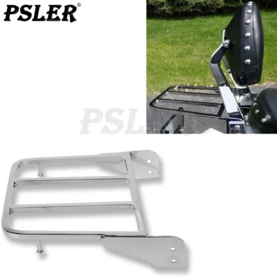 Sissy Bar Rear Luggage Rack For Suzuki Boulevard M50 C50 Intruder VL800 Chrome Foto 1 de 4