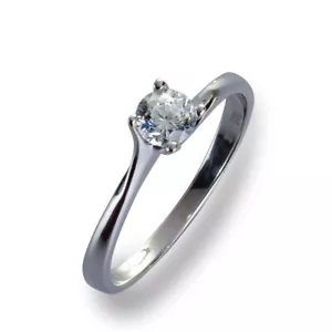 Damenring Ring Weißgold 585 Brillant 0.30 ct. Gold Diamant Viola Luxury - Bild 1 von 2