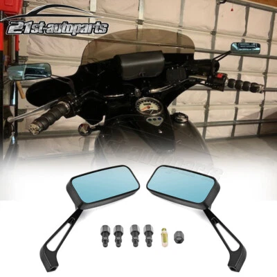 Rectangle Adjustable Side View Mirrors For Suzuki DR200S DR200SE DR650S DR650SE - Image 1 of 4