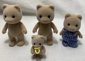 Sylvanian Families Honey Bear Family VINTAGE 1980s Rare Bundle Of 4 (SF83) - Picture 1 of 4