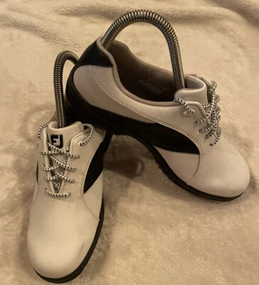 FootJoy GreenJoys Golf Shoes 7 M Women’s 48425 White/Black Great Condition - Image 1 of 4