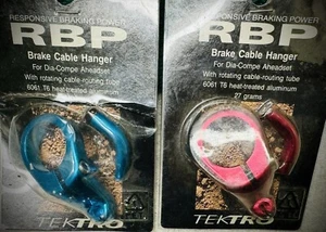Colgador de cable frontal Tektro Vintage 93 para canti y auriculares con codo de fideos nuevo en paquete - Imagen 1 de 7
