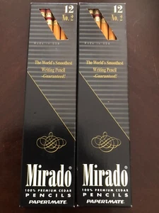 2 Boxes 12 Mirado Pencils # 2 Cedar Pencils New Box Vintage 2003 Item No. 02097 - Picture 1 of 3