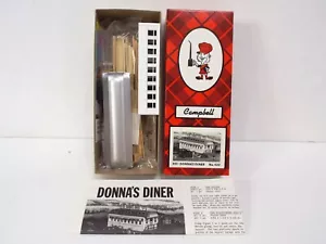 HO SCALE CAMPBELL MODELS 432 DONNA'S DINER RAIL CAR KIT NOS NEW MIB (K564) - Picture 1 of 3