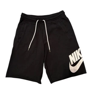 Pantaloncini Nike da uomo larghi lunghezza ginocchio abbigliamento sportivo attivo DM6817 neri prezzo al pubblico consigliato $58 - Foto 1 di 3