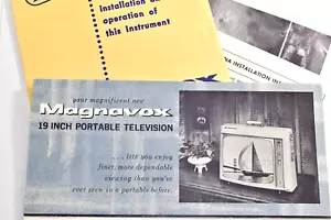 Portable Television Channel Master Instruction Advertisement Manual Schematics - Picture 1 of 4