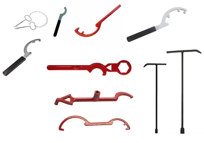 MARKENLOS Hydrantenschlüssel DIN 3223 Kupplungsschlüssel Storz Storzschlüssel Schachthaken