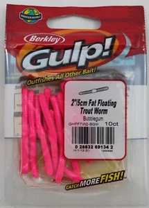 ¡BERKLEY 2" TRAGO! GUSANOS TRUCHA FLOTANTE GRASA - ELIGE COLOR GHFFTW2 - Imagen 1 de 8