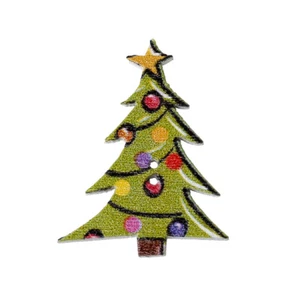 30mm Christmas Tree Green Wooden Buttons Scrapbooking 2 Holes Sewing Crafts - Picture 1 of 17