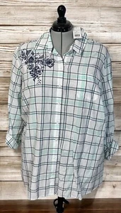 Kim Roger’s Women's 3X Plus Size Shirt NWT - Picture 1 of 13