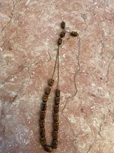 Brown Stone Beads,, Meditation Beads Good Luck Charm Hanging Beads - Picture 1 of 5